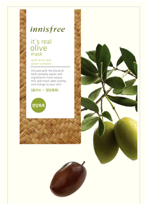 INNISFREE It's Real Olive Sheet 10pieces