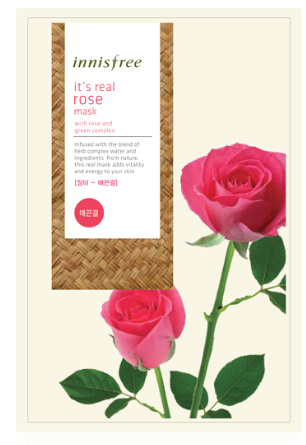 INNISFREE It's Real Rose Sheet Mask 10pieces